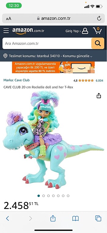 Rockelle doll and her T-Rex