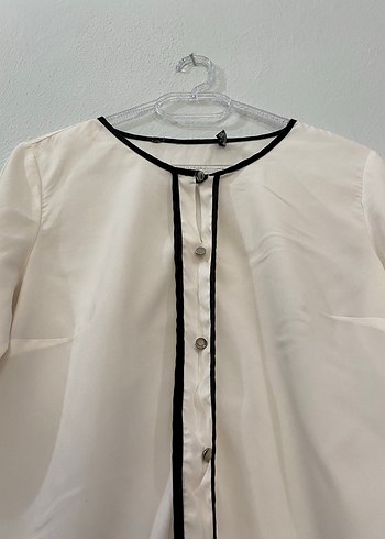 Krem rengi gömlek - Görsel 2