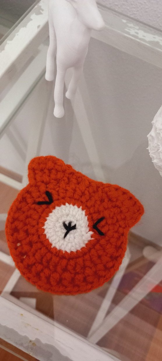 Renkli Kedi Oyuncağı - Kırmızı Örgü Ayıcık - Görsel 2