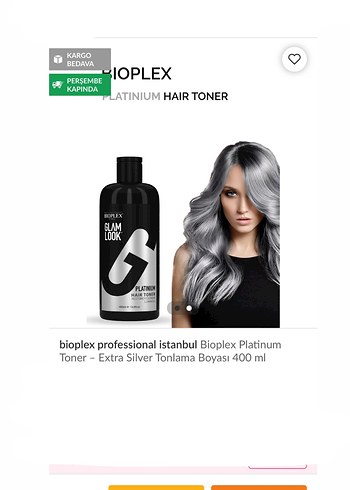 Bioplex Platinum Extra Silver Toner 400 ml - Görsel 2