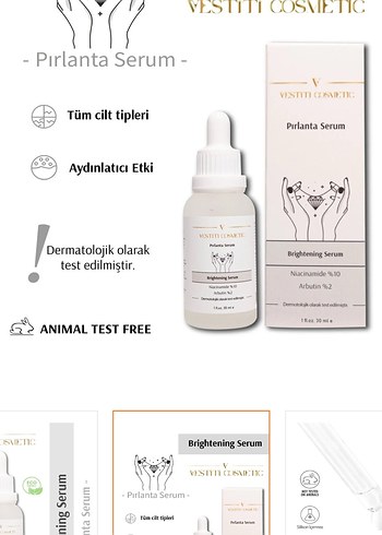 Kadınlar için Aydınlatıcı Anti-Aging Serum 30ml - Görsel 2