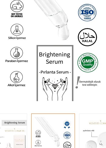 Kadınlar için Aydınlatıcı Anti-Aging Serum 30ml - Görsel 3