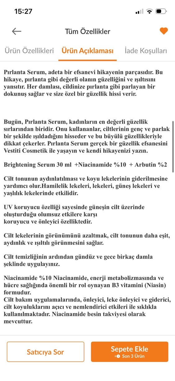 Kadınlar için Aydınlatıcı Anti-Aging Serum 30ml - Görsel 5