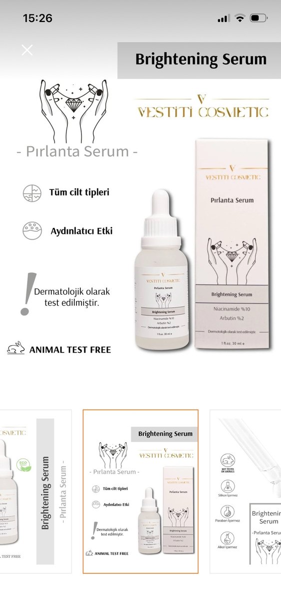 Kadınlar için Aydınlatıcı Anti-Aging Serum 30ml - Görsel 2