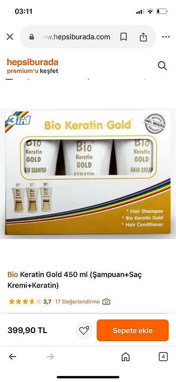 Keratin bakım seti
