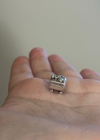 Taşlı Çanta Pandora Charm - Görsel 3