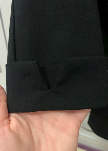 xs Beden siyah Renk Düğmeli Siyah Kadın Blazer Ceket