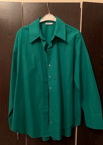 Yeşil Düğmeli Kadın Gömlek - Görsel 2
