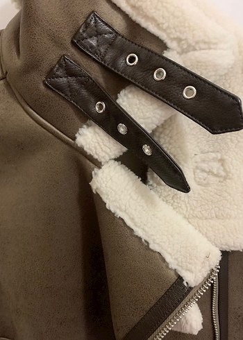 Kürklü Süet Kadın Yelek - Görsel 5