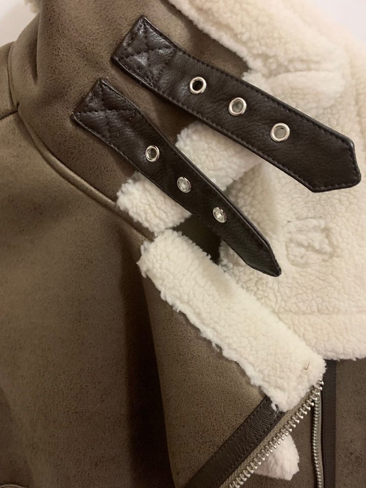 Kürklü Süet Kadın Yelek - Görsel 5