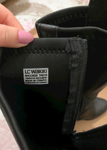 Kadın Siyah Deri Tokalı çizme - Görsel 6