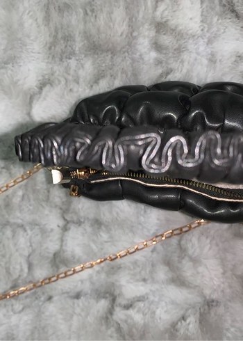 Siyah Deri Çanta - Görsel 4