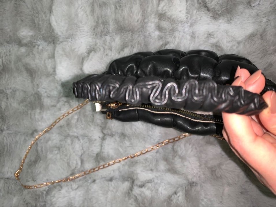 Siyah Deri Çanta - Görsel 4