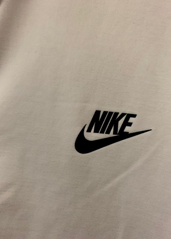Beyaz Nike Fermuarlı Spor Ceket - Görsel 3