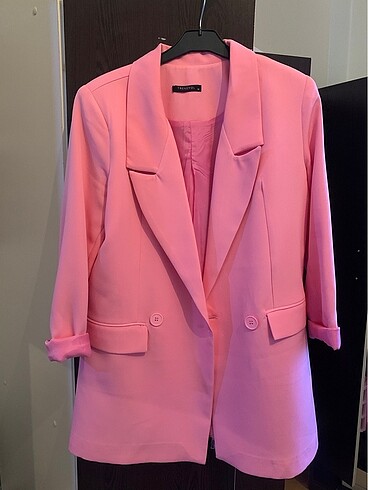 Pembe blazer ceket
