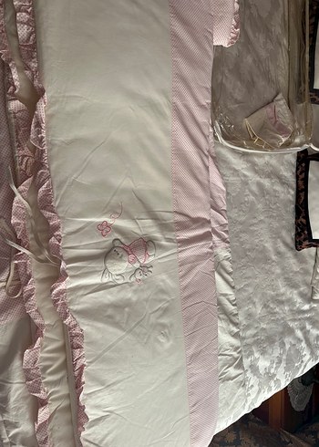 Nakışlı Keten Çocuk Battaniyesi - Görsel 6