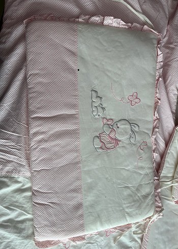 Nakışlı Keten Çocuk Battaniyesi - Görsel 3