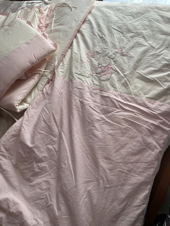 Nakışlı Keten Çocuk Battaniyesi - Görsel 5