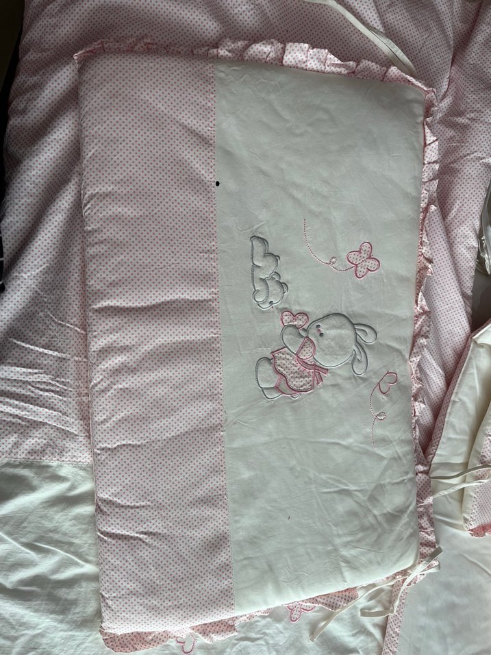 Nakışlı Keten Çocuk Battaniyesi - Görsel 3