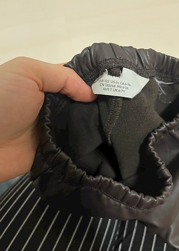 Deri Pilili Midi Kadın Pantolon - Görsel 2