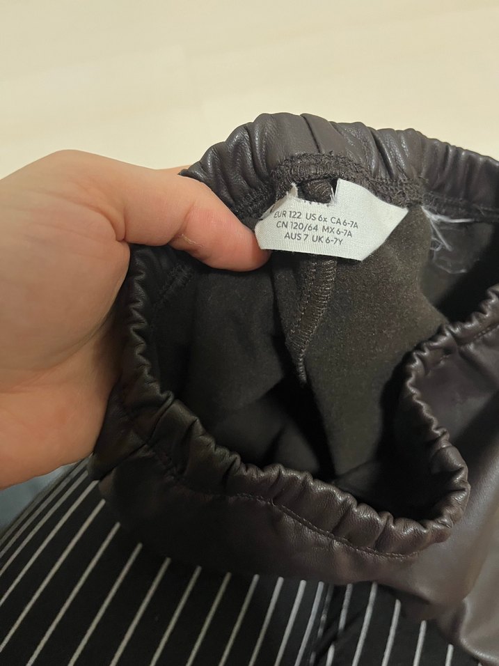 Deri Pilili Midi Kadın Pantolon - Görsel 2