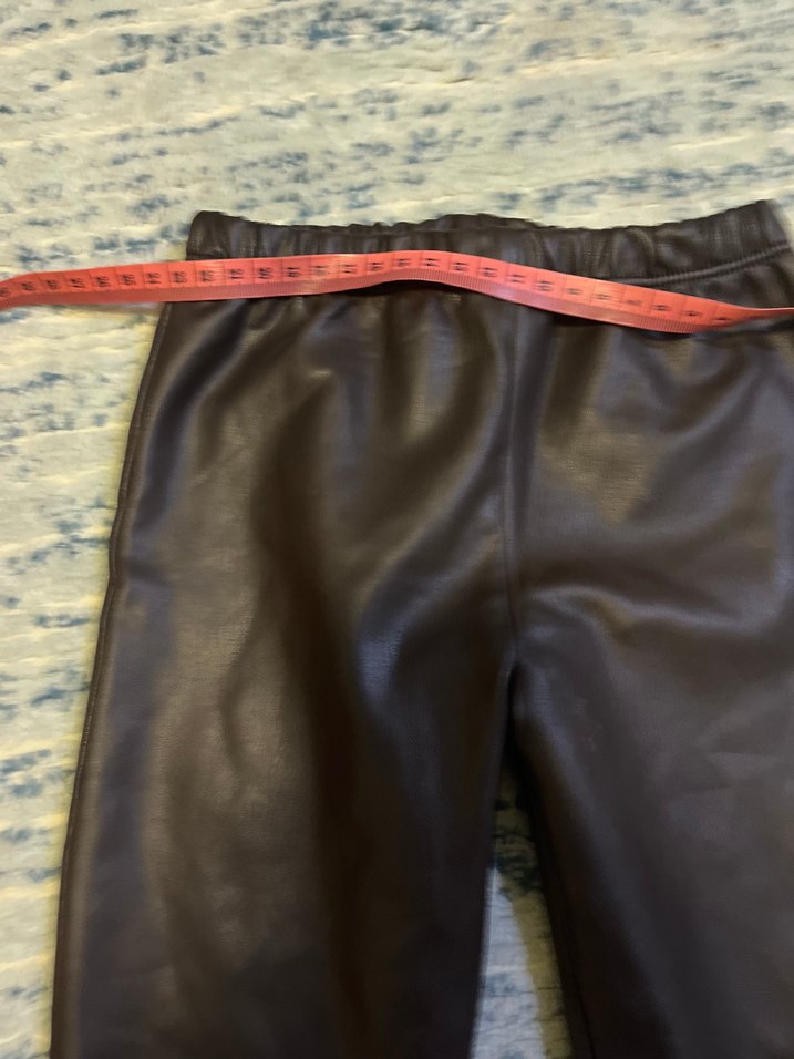 Deri Pilili Midi Kadın Pantolon - Görsel 5