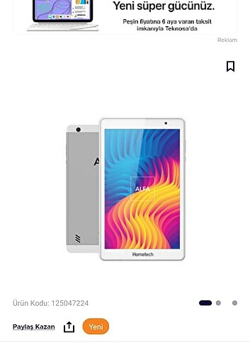 hometech alfa 8SL tablet