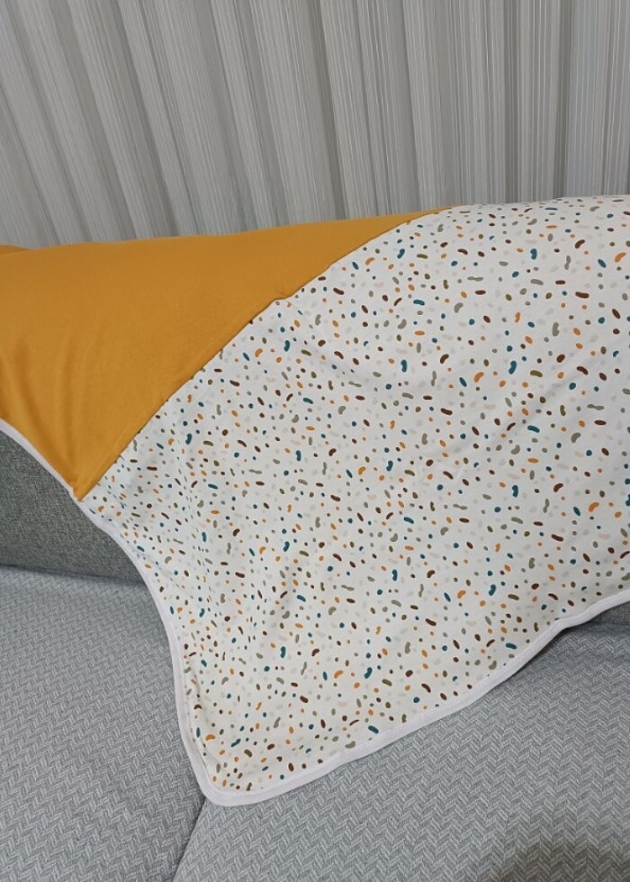 100/100 Pamuk çift katlı bebek battaniyesi seti - Görsel 2