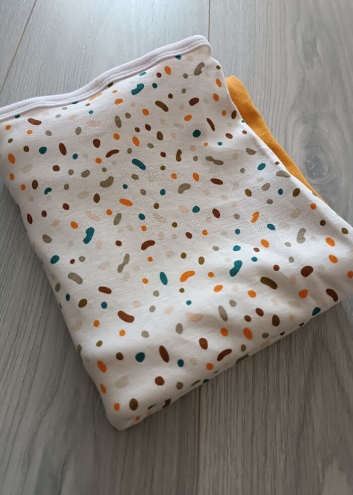 100/100 Pamuk çift katlı bebek battaniyesi seti - Görsel 4