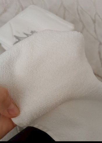 taşlı Nakışlı Beyaz Havlu çeyizlik - Görsel 5