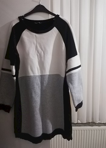 Gri Renkli Uzun Kollu Kadın Sweatshirt