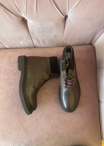 Kahverengi Deri Stiletto erkek Bot