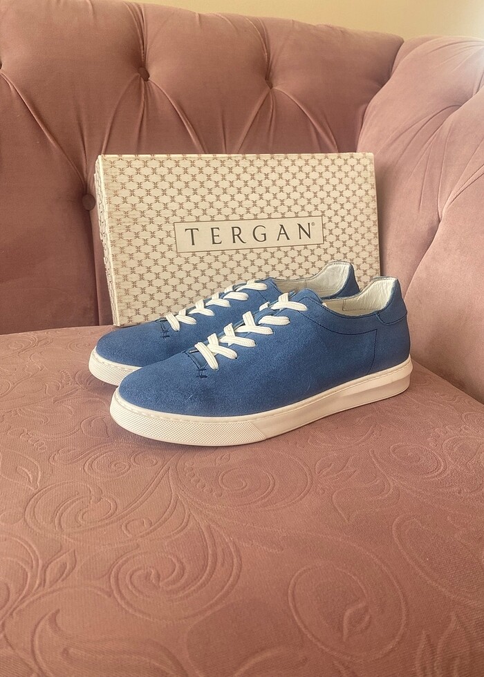 42 numara Tergan mavi ayakkabı - Görsel 1