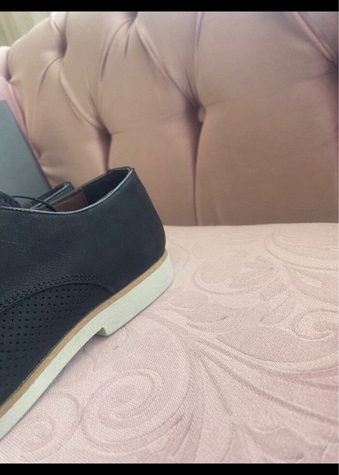 45 numara Cotton Bar siyah ayakkabı - Görsel 3