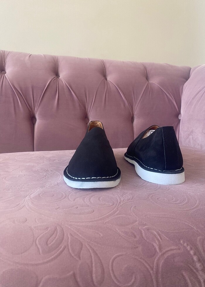 41 numara Tergan siyah Espadril - Görsel 4