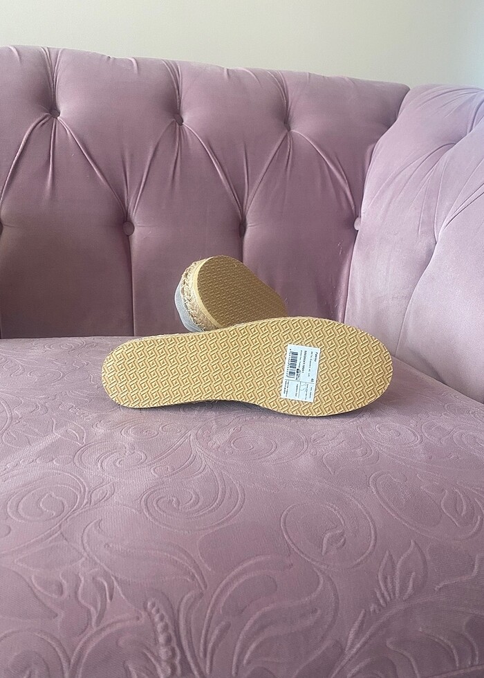40 numara fabrika gri Espadril - Görsel 3