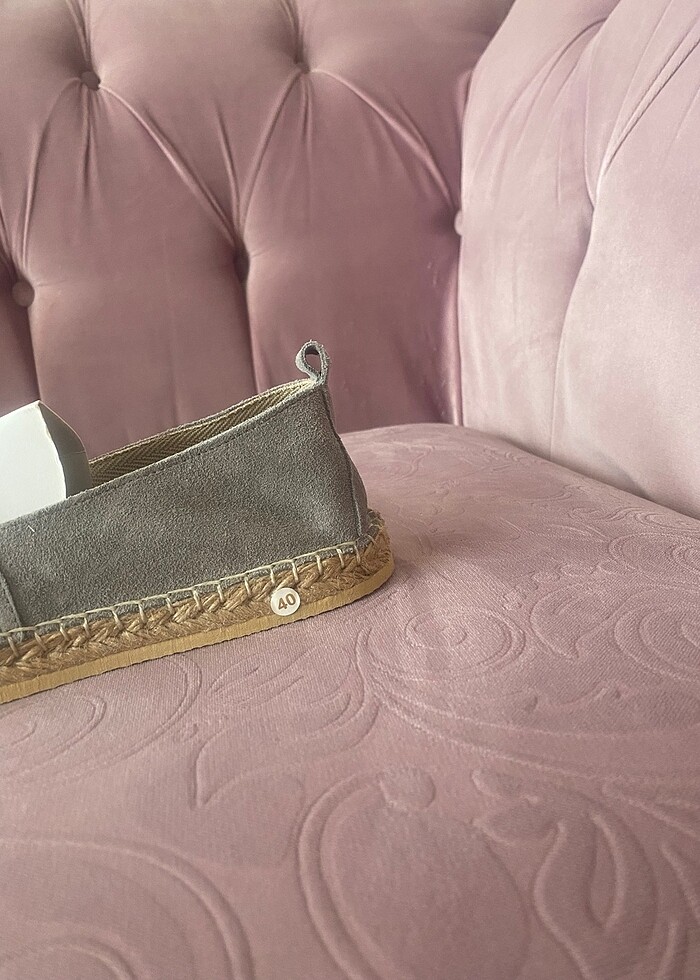 40 numara fabrika gri Espadril - Görsel 5