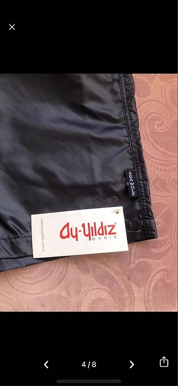 m Beden 6 (M) beden ay yıldız deniz şortu