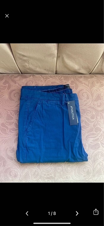 40 beden Nautica mavi pantolon