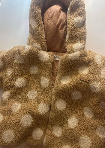 Camel rengi Puantiye Desenli Bebek Montu - Görsel 2