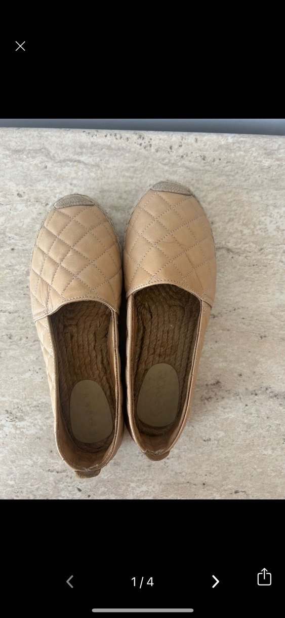 Bej Deri Kadın  Espadril - Görsel 3