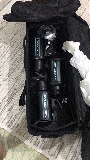 Godox QS600II W/S Pro 3?lü Paraflaş Set