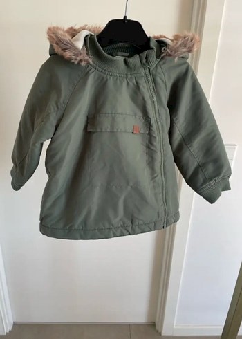Erkek bebek Kapüşonlu Kürklü Mont