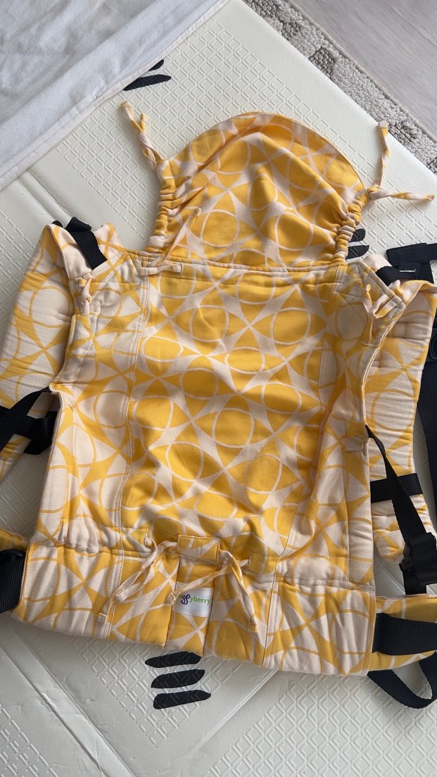 Huggyberry Sarı Desenli Bebek Çocuk Kanguru - Görsel 2