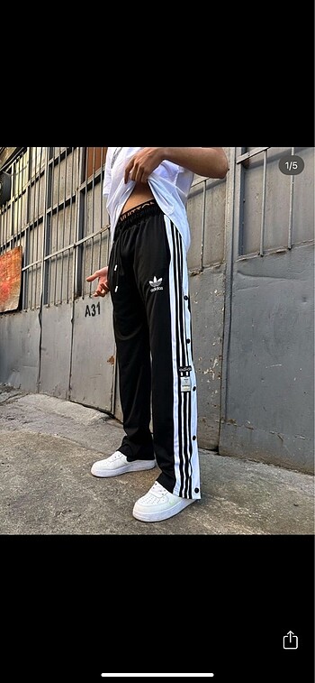Adidas çıtçıtlı eşofman altı