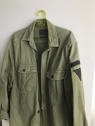 Zara kamuflaj renk erkek ceket