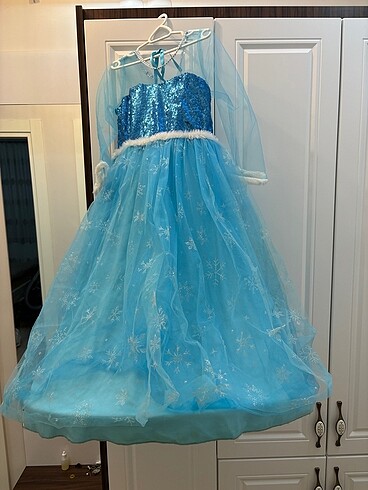 6 Yaş Beden Elsa elbise