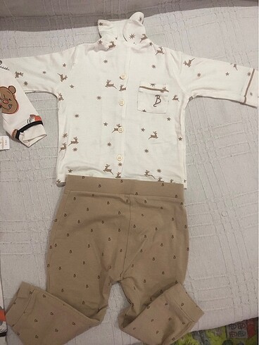 6 Ay Beden Bebek ikili pijama takımı