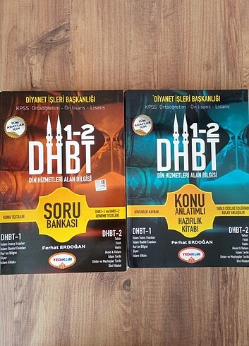 2adet DHBT ÇALIŞMA KİTAPLARİ...