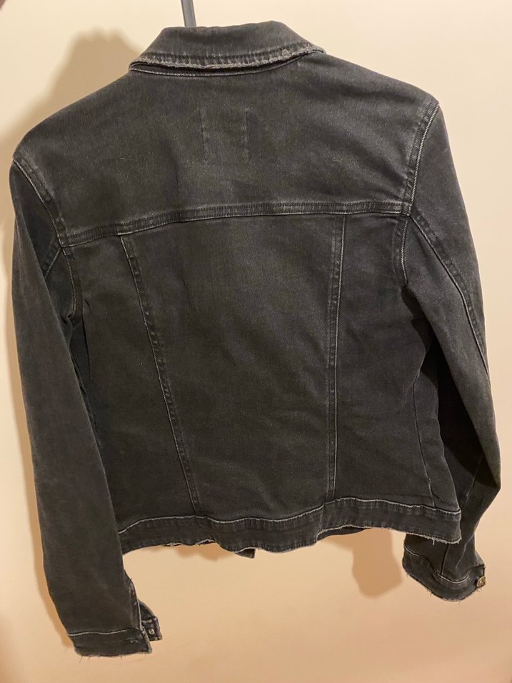 Bershka Füme Düğmeli Kadın Denim Ceket - Görsel 2